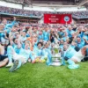 Manchester City meraih kemenangan gemilang atas Manchester United pada partai final Piala FA di Stadion Wembley, London, Sabtu 3 Juni 2023.